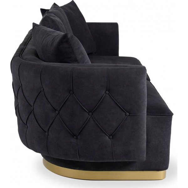 Queen 3-sits soffa - Svart Queen 3-sits soffa - Svart