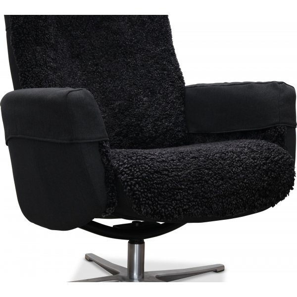 Paris ftlj med pall - Mrkgr frskinn