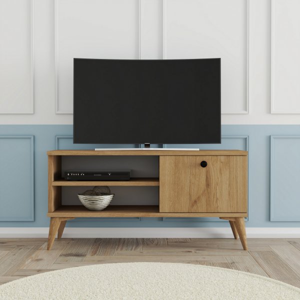 Retro TV-bänk 90 cm - Ek Retro TV-bänk 90 cm - Ek