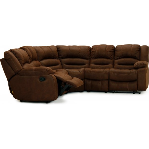 Kensington elektrisk hörnsoffa med ställbart nackstöd - Brun Kensington elektrisk hörnsoffa med ställbart nackstöd - Brun