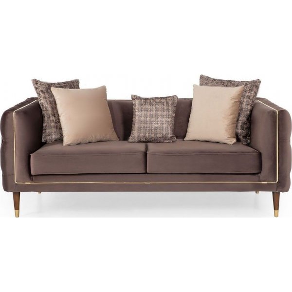 Olympus 2-sits soffa - Brun