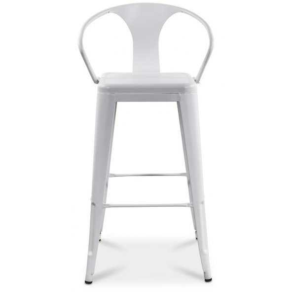 Montreux barstol i plt - Vit (Matt)