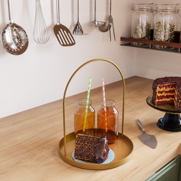 Plat de décoration Kos - Or Plat de décoration Kos - Or