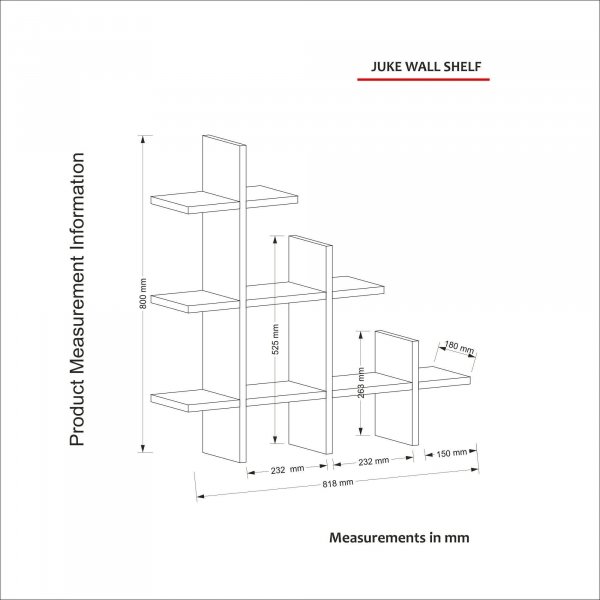 Juke wandplank in walnoot Juke wandplank in walnoot