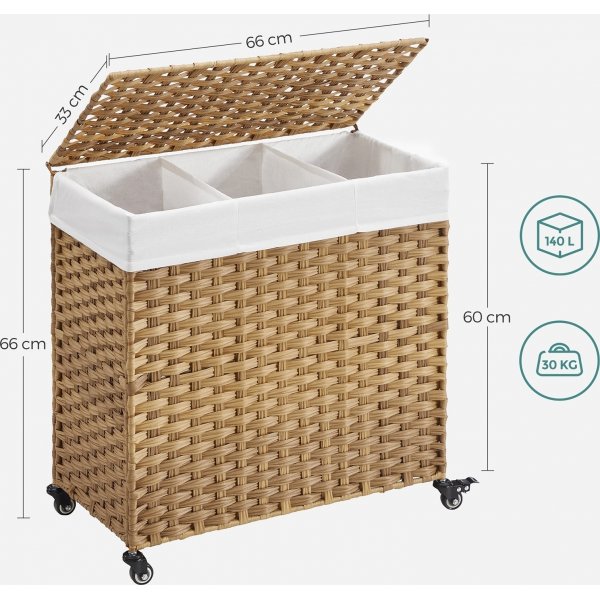 Panier  linge Aleksandra - Rotin