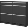 Skyline skoskp 123,5 x 24,2 x 98,5 cm - Svart