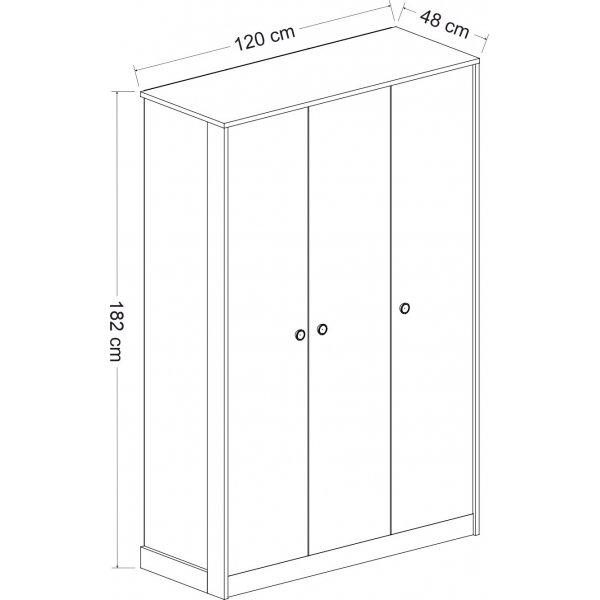 Life garderob - Antracit/vit Life garderob - Antracit/vit