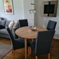 Kundbild Odense runt förlängningsbart matbord i vitoljad ek Ø110-150 cm