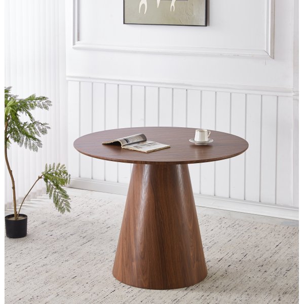 Moi runt matbord Ø100 cm - Mörkbrun Moi runt matbord Ø100 cm - Mörkbrun