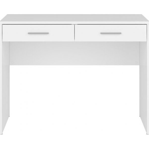 Bureau Nepo Plus avec 2 tiroirs 100 x 59 cm - Blanc Bureau Nepo Plus avec 2 tiroirs 100 x 59 cm - Blanc