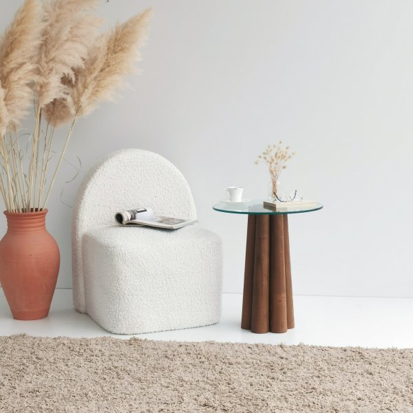 Table basse Pianeta 45 cm - Noyer