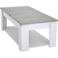 Soffbord Trinidad - Vit / Betongimitation Soffbord Trinidad - Vit / Betongimitation