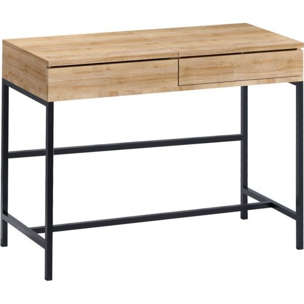 Linda sminkbord 100 x 75 cm - Ek/svart Linda sminkbord 100 x 75 cm - Ek/svart