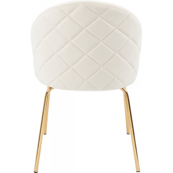 Beige fluwelen stoel - Plaza Beige fluwelen stoel - Plaza