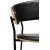 Chaise avec cadre pour berceau - PU noir/placage chne