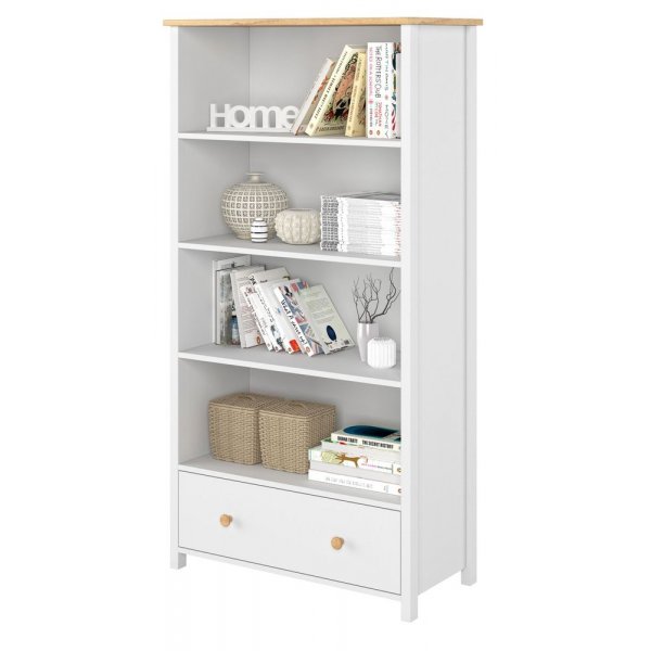 Bibliothque Eldon - Blanc/chne