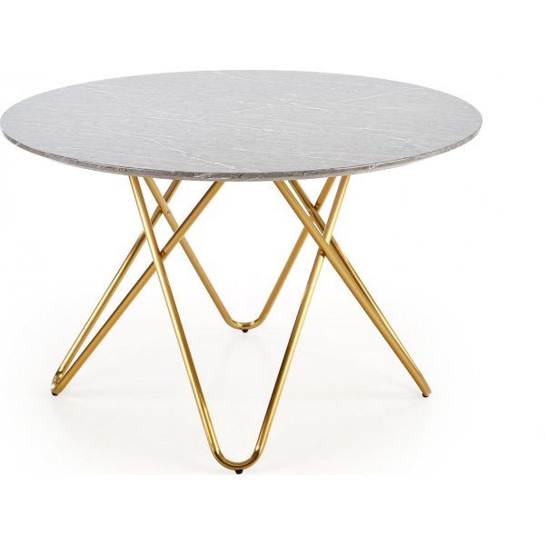 Nocture runt matbord 120 cm i diameter - Grå marmorfoliering/guld Nocture runt matbord 120 cm i diameter - Grå marmorfoliering/guld