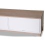 Borgholm mediabnk XL - Vit / Whitewash ek