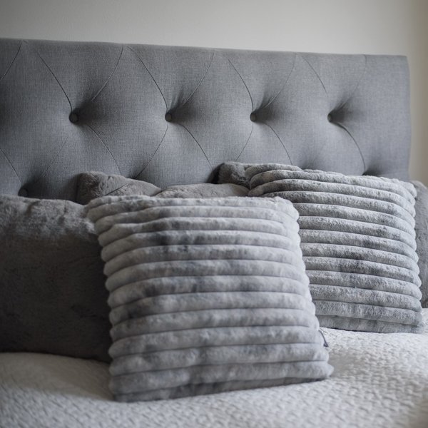 Coussin décoratif Stripy Gris - 45 x 45 cm Coussin décoratif Stripy Gris - 45 x 45 cm