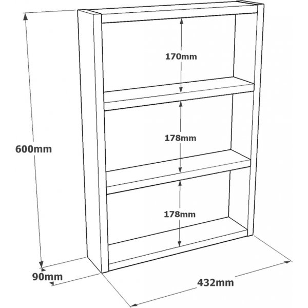 Pera wandplank - Grenen