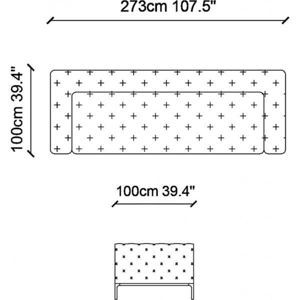 Soffa Fashion - 273 cm