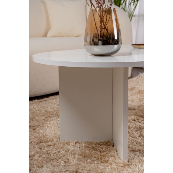 Sable soffbord 119 x 60 cm - Vit Sable soffbord 119 x 60 cm - Vit