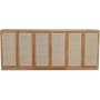 Level sideboard i oljad ek med drrar i rotting 210 cm