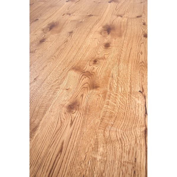 Table  manger Xavier 160-250 x 90 cm - Chne/noir