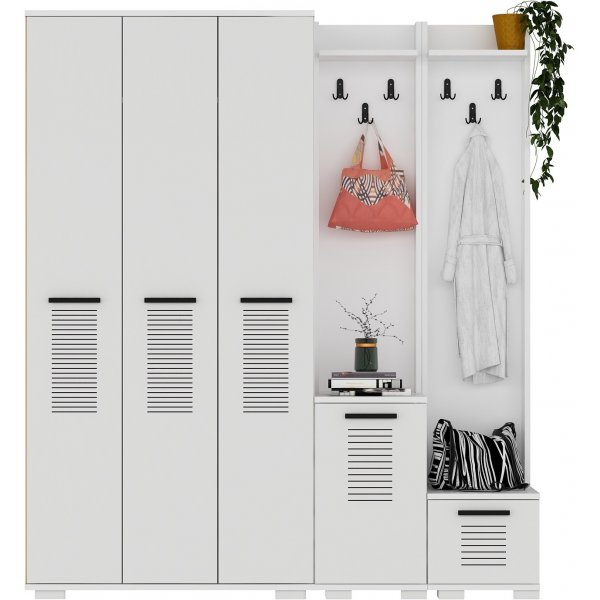 Cintre Asimo 160 x 45 x 183 cm - Blanc Cintre Asimo 160 x 45 x 183 cm - Blanc