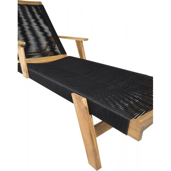 Little John solsäng - Svart/natur Little John solsäng - Svart/natur