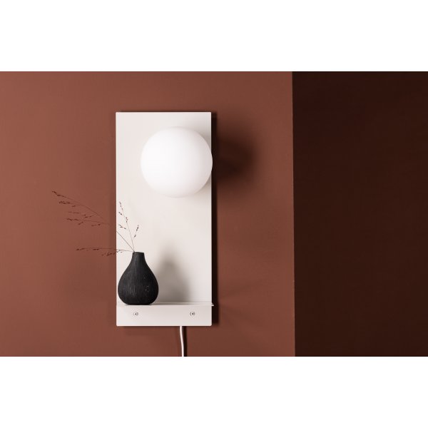 Troyes wandlamp - Lichtgrijs/wit