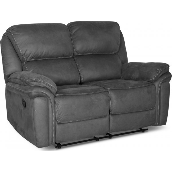 Riverdale2-sitsreclinersoffa - Gr (Mikrofiber) + Textilskydd fr mbler