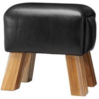 Fotpall Porto Låg - Svart / Teak Fotpall Porto Låg - Svart / Teak