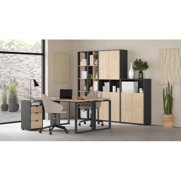 Bureau Sign 150 cm - Gris mat/hickory Bureau Sign 150 cm - Gris mat/hickory