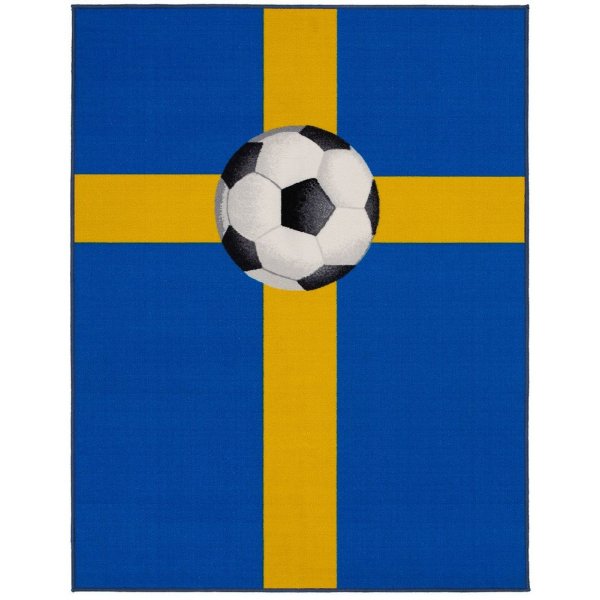 Fotbollsmatta Sverige - 133x170 cm