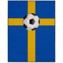 Fotbollsmatta Sverige - 133x170 cm