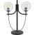 Glaslykta bordslampa H52 cm - Svart/Krom Glaslykta bordslampa H52 cm - Svart/Krom