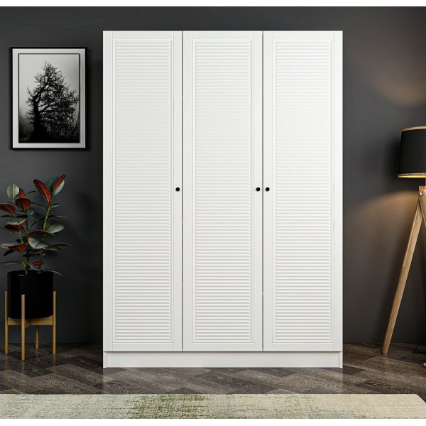 Armoire Larett 135 cm - Blanc Armoire Larett 135 cm - Blanc