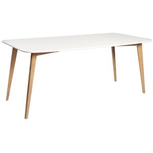 Arild matbord 180 cm - Vit/Ek