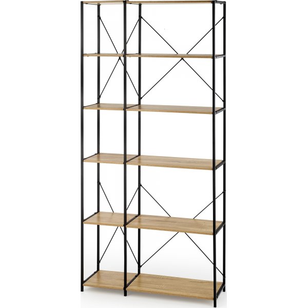Bibliothèque Agave - Chêne Sonoma/noir Bibliothèque Agave - Chêne Sonoma/noir