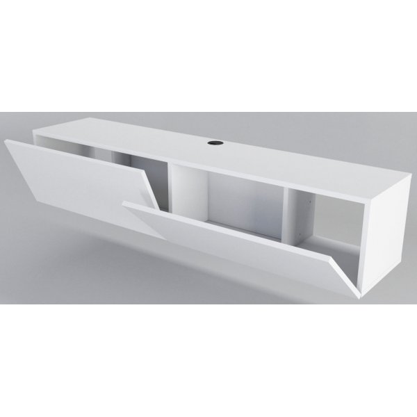 Banc multimédia Poling - Blanc Banc multimédia Poling - Blanc