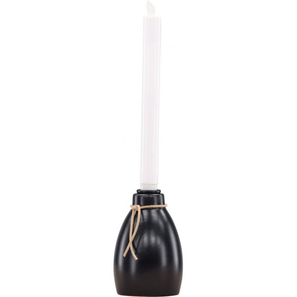 Ulricehamn LED-ljusstake 31 x 9 cm - Svart/Vit Ulricehamn LED-ljusstake 31 x 9 cm - Svart/Vit