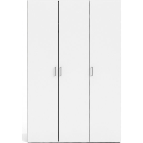 Space garderob med 3 drrar - Vit