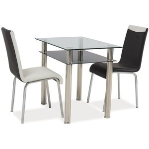 Joslyn eettafel 90 cm - Chroom