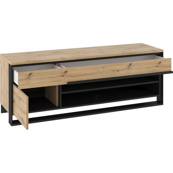 Quant TV-bänk - Artisan ek/svart Quant TV-bänk - Artisan ek/svart