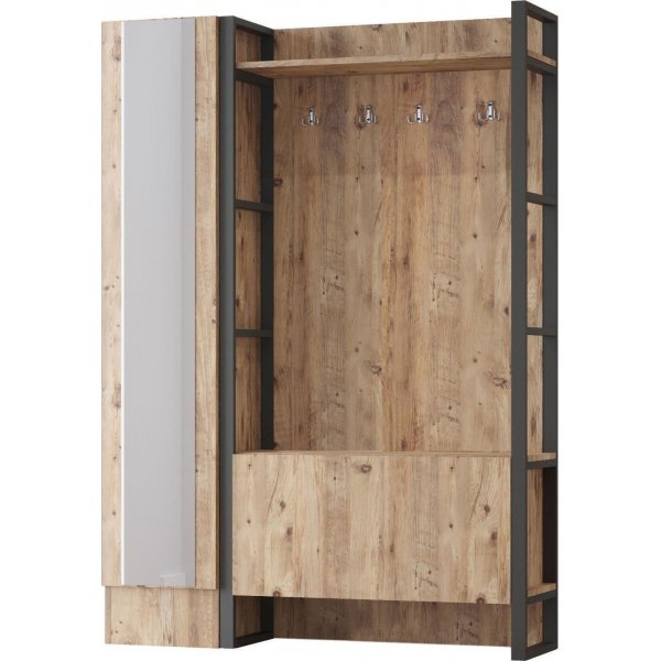 Metal hallmöbel 16 - Furu Metal hallmöbel 16 - Furu