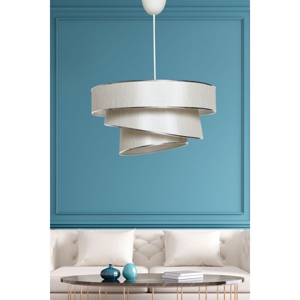 Couper taklampa - Beige/silver Couper taklampa - Beige/silver