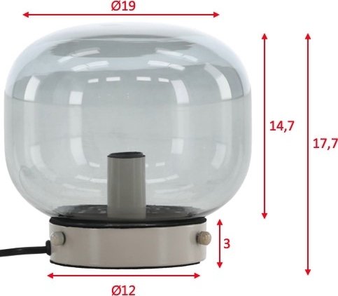 Lampe à poser Bollonelie - Beige Lampe à poser Bollonelie - Beige