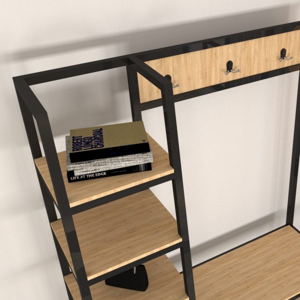 Meuble d'entre Valansiya - Chne/noir