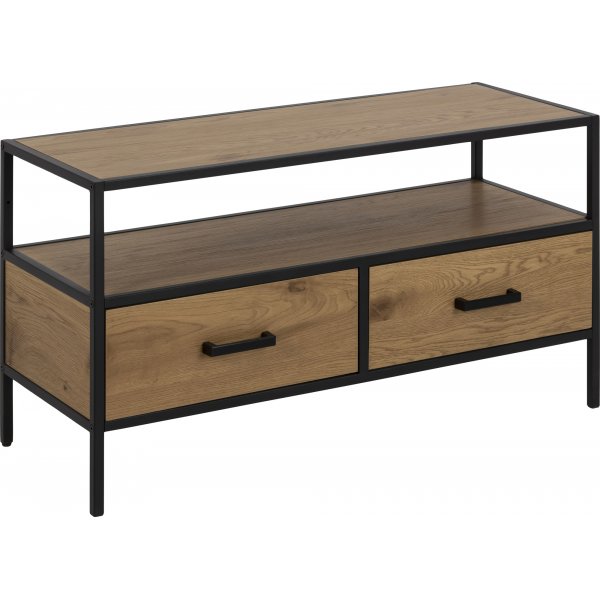 Seaford mediabänk 90 cm - Svart